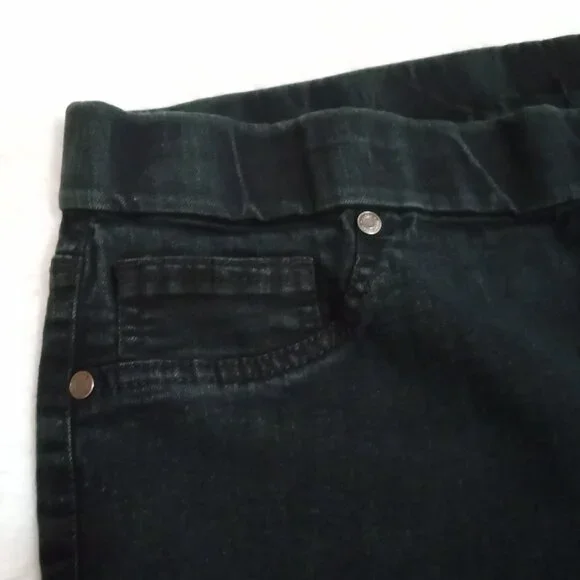 Faded Glory Women's 3 Pocket, Stretch Denim Jeans (Size 14) Color: Black Denim - Picture 4 of 8